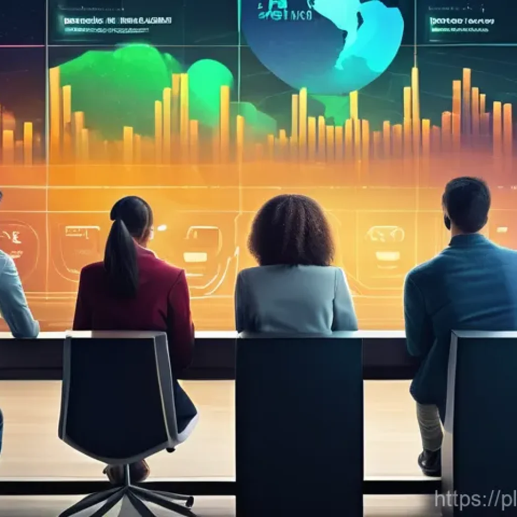 행동재무학을 활용한 트렌드 분석 - **Prompt:** A dynamic scene illustrating "herd mentality" in a modern financial context. A diverse g...