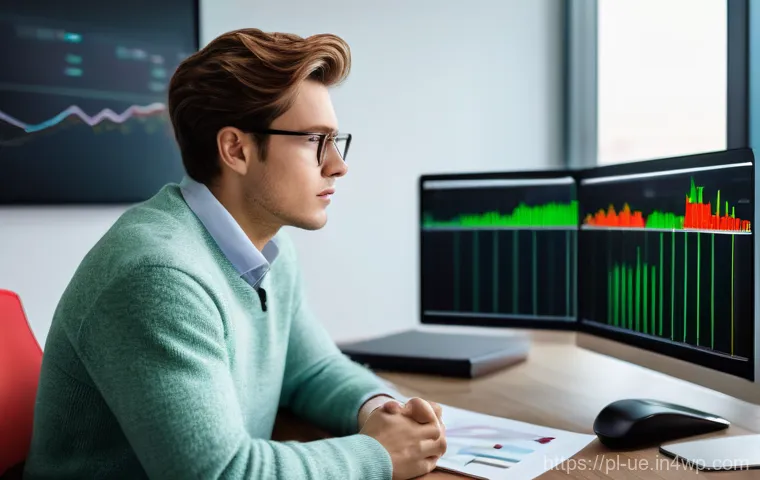 투자자의 심리적 장애 극복하기 - **Prompt: The Emotional Investor's Rollercoaster**
A realistic, cinematic photograph of a young ...