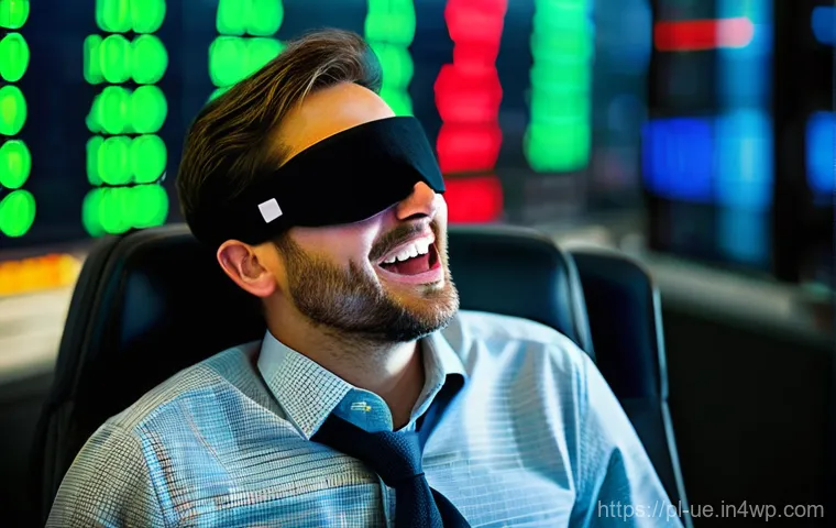 행동재무학을 통한 전략적 투자 방법 - **Prompt 1: The Traps of the Mind: Overconfidence on a Rollercoaster Market**
A wide, cinematic ...