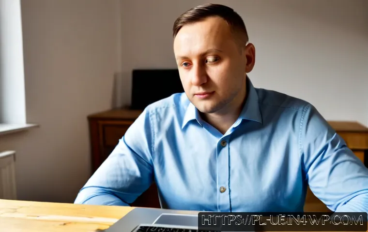 Home 17 투자 결정을 위한 사고의 전환 - Photorealistic Polish investor in a bright Warsaw apartment, calmly comparing a simple upward-trendi...
